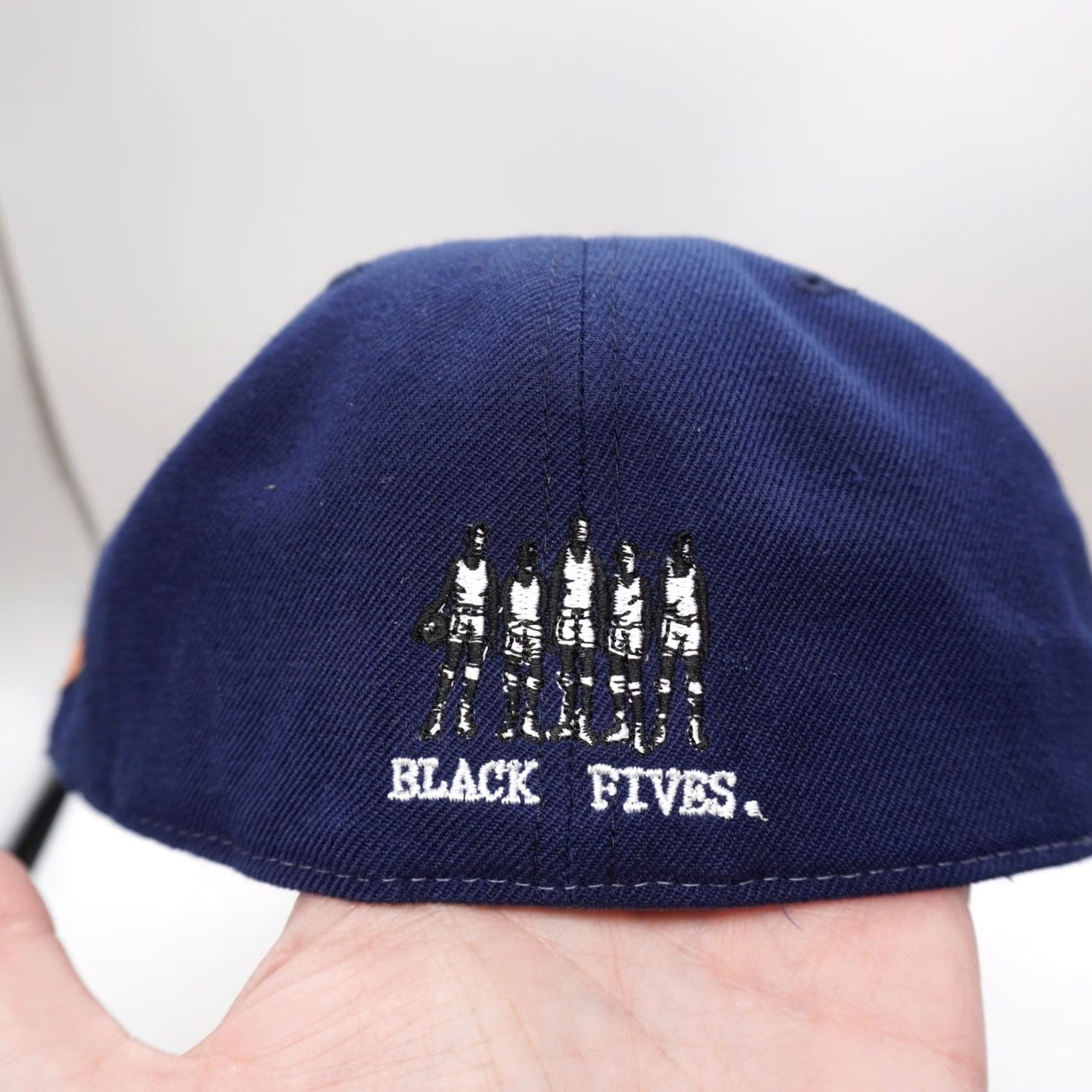 American Needle American Needle Lincoln University Hat Mens 7 3/8 Navy Orange Black Fives Fitted Size ONE SIZE - 5 Thumbnail