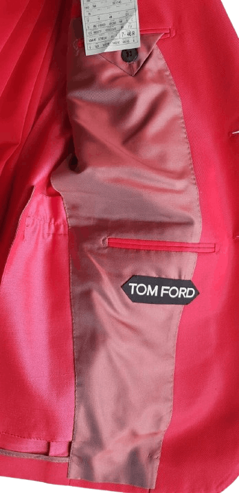 Tom Ford o1r1s1ebx0725 Atticus Jumpsuit Suits Jacket in Red Size US S / EU 44-46 / 1 - 4 Thumbnail