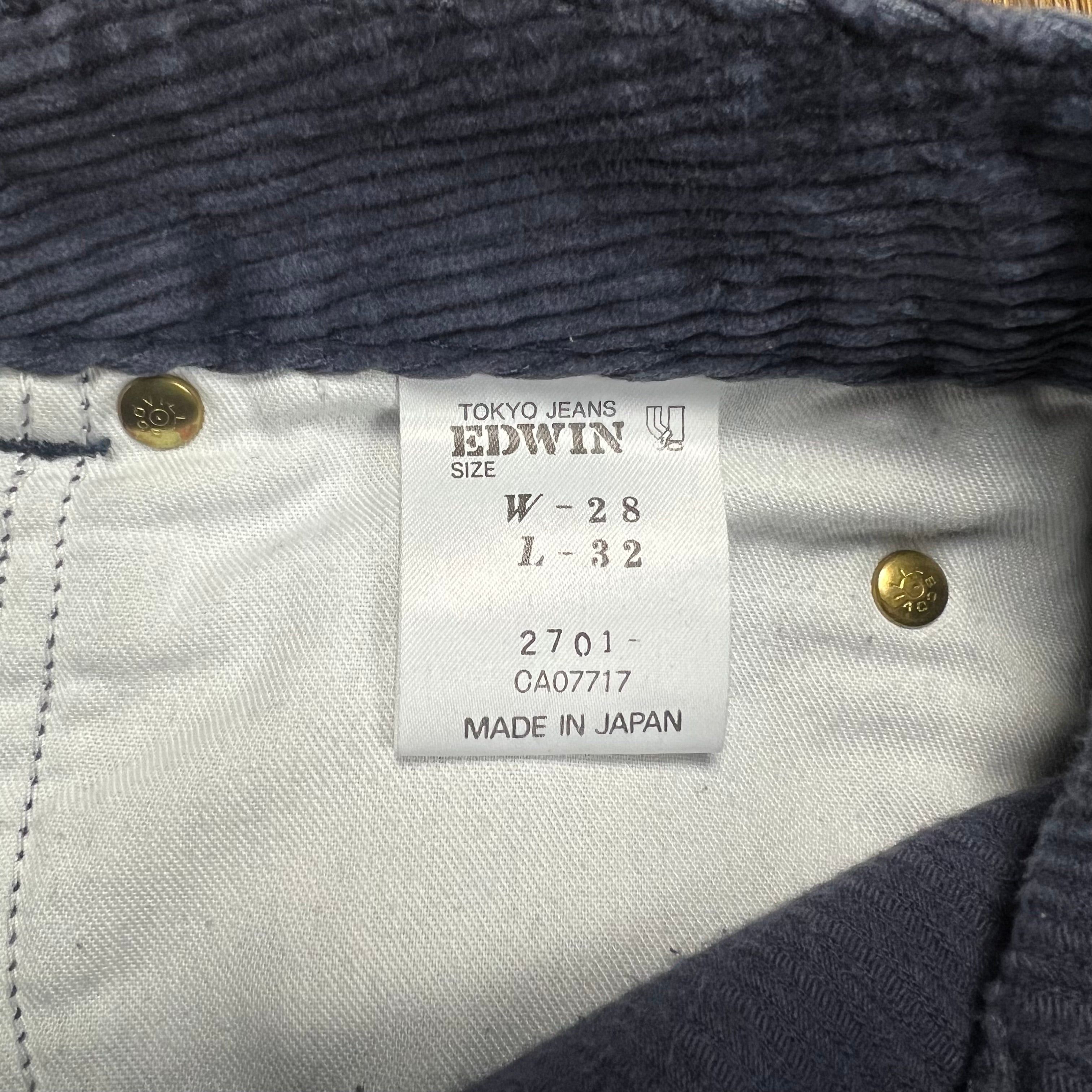 Edwin Edwin Japan Navy Corduroy Pants - 26" Size 26" / US 2 / IT 38 - 8 Thumbnail