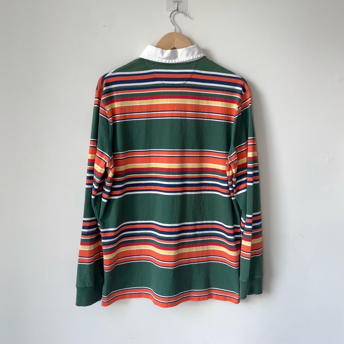 Polo Ralph Lauren Green Multi Stripe The Iconic Rugby Shirt Classic Fit Size US M / EU 48-50 / 2 - 6 Thumbnail