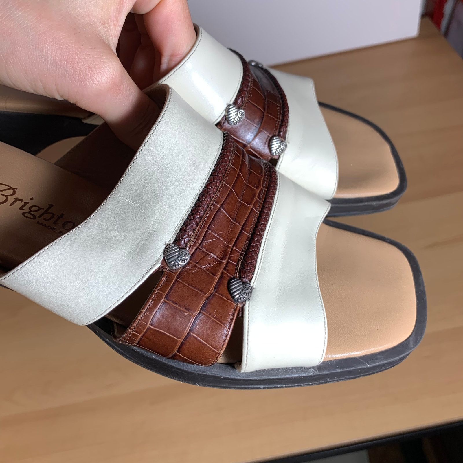 Brighton BRIGHTON BILLIE Size 8 Leather Sandals Size US 8 / IT 38 - 2 Thumbnail