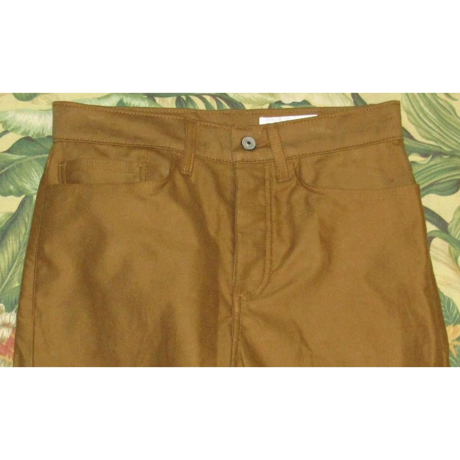 Gustin GUSTIN # 72 Moleskin Stretch Gold Khaki 5 Pocket Button Fly Pants 30 x 33 Size US 30 / EU 46 - 2 Thumbnail