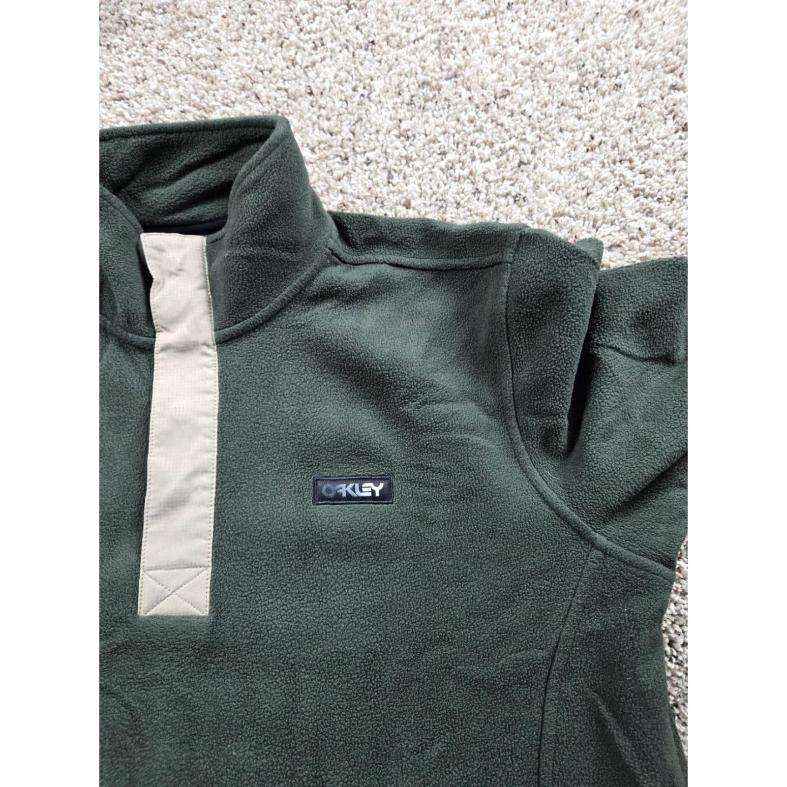 Oakley Oakley Sweatshirt Mens Small Green Fleece Pullover Performance Fit Pockets Logo Size US S / EU 44-46 / 1 - 4 Thumbnail