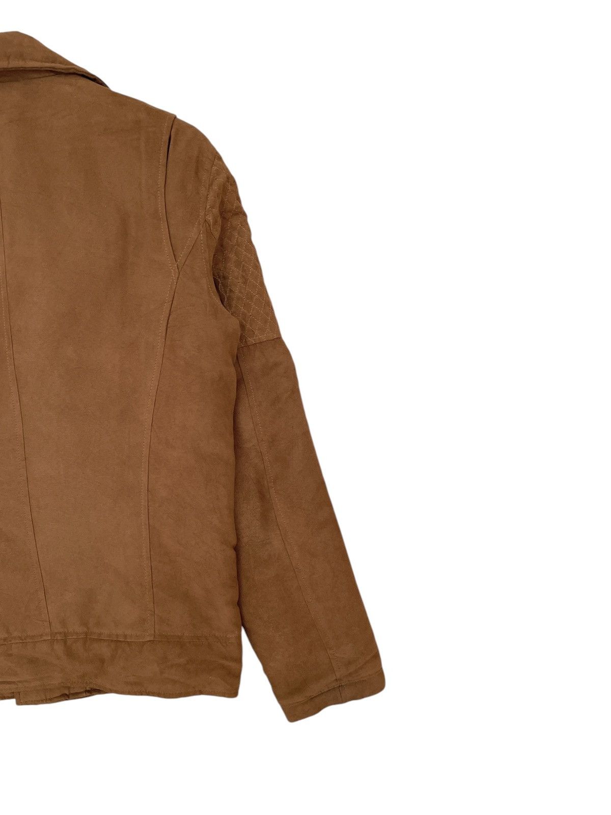 In The Attic Vintage Brand In The Attic Sweat Leather Zipper Jacket 2000s Size US M / EU 48-50 / 2 - 6 Thumbnail