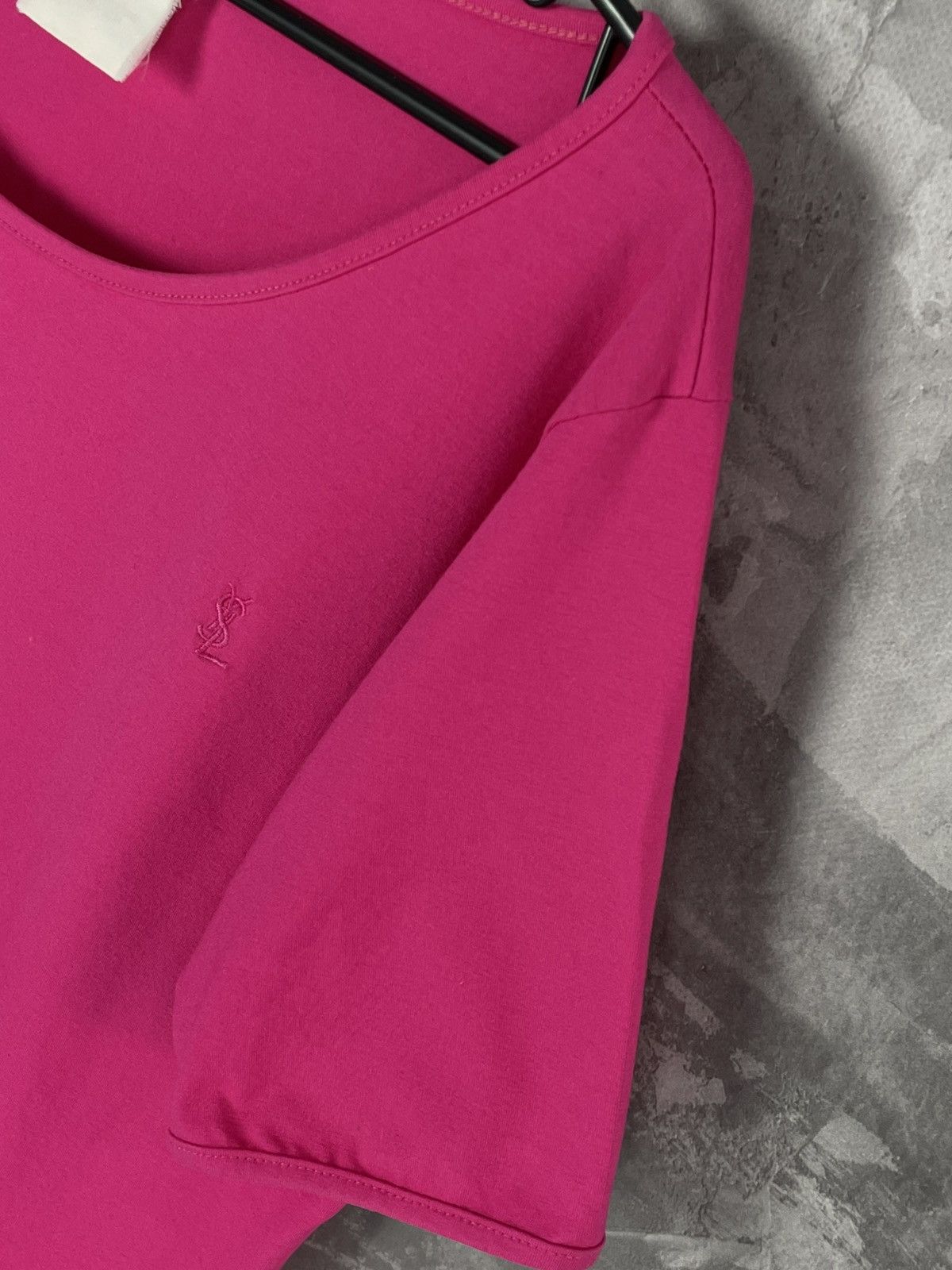 Vintage × Yves Saint Laurent YSL Yves Saint Laurent Luxury Pink Glamour Y2K T shirt 90s Size XL / US 12-14 / IT 48-50 - 8 Thumbnail