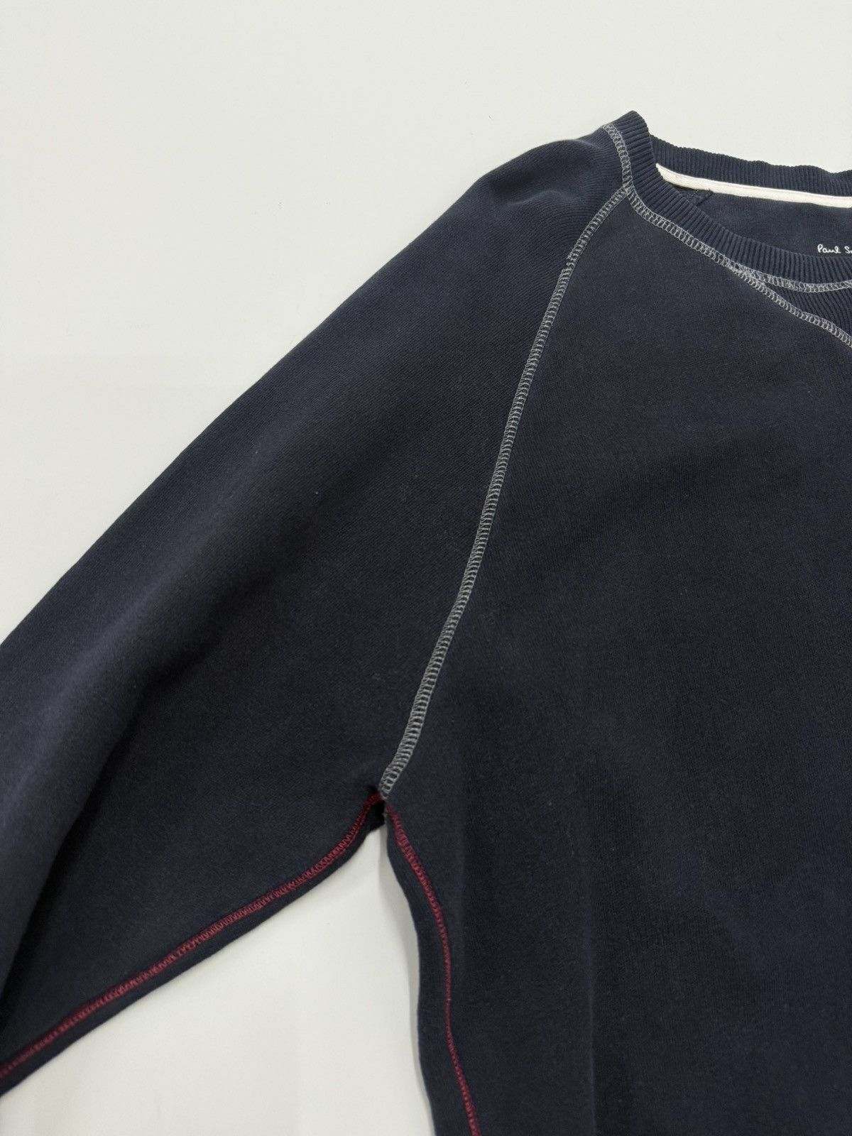 Japanese Brand 🔥 Paul Smith Red Ear Roundneck V-Stitch Sweatshirt - LL Size US M / EU 48-50 / 2 - 6 Thumbnail