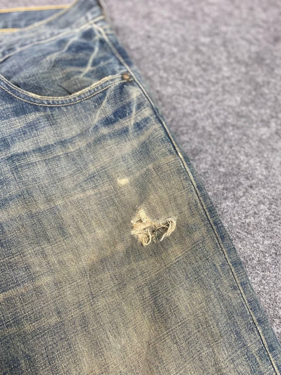 Levi's vintage levis 502 distressed denim nice design Size US 34 / EU 50 - 10 Thumbnail