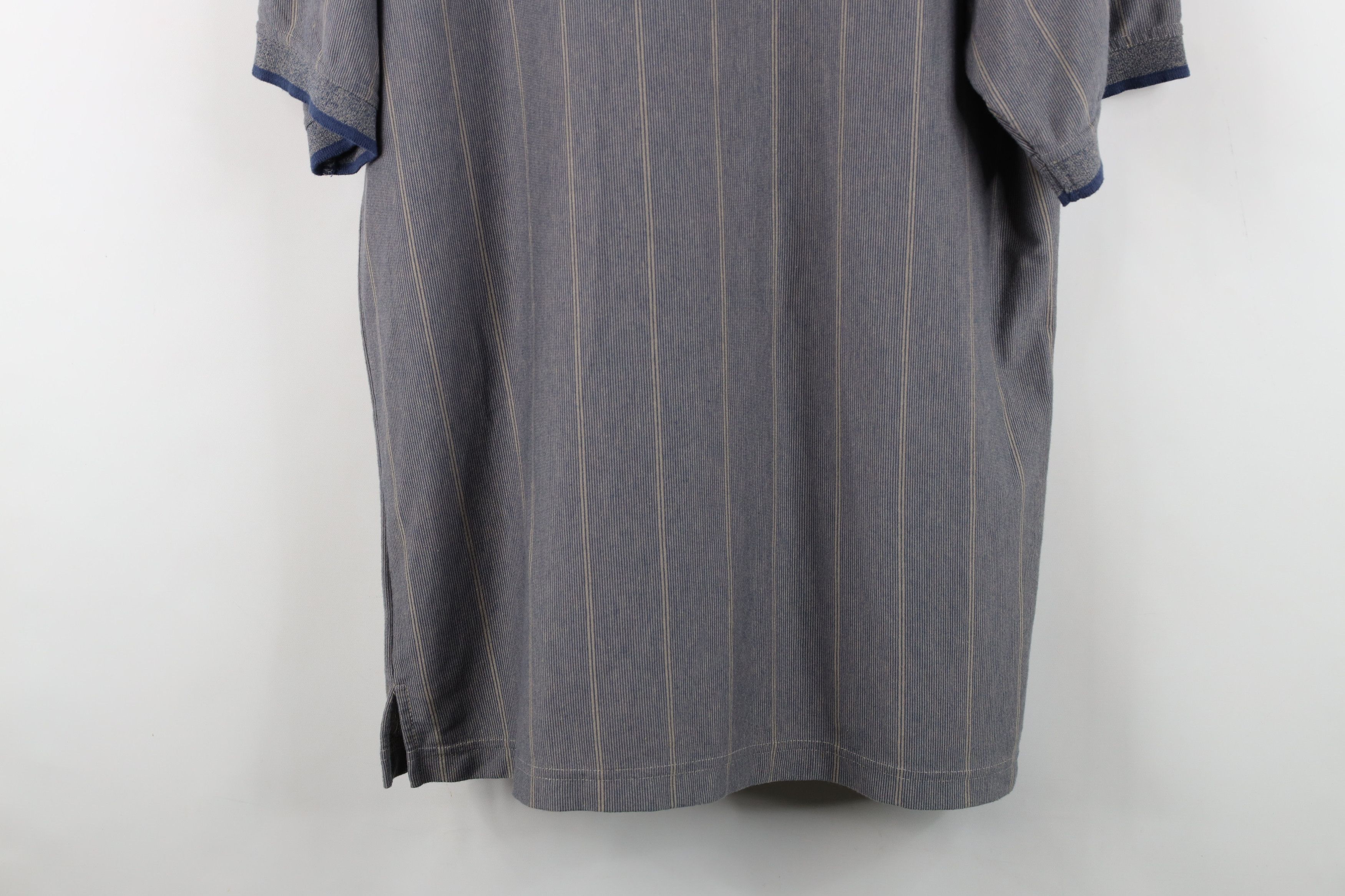 Vintage Vintage 90s Streetwear Striped Knit Collared Golf Polo Shirt Size US L / EU 52-54 / 3 - 14 Thumbnail