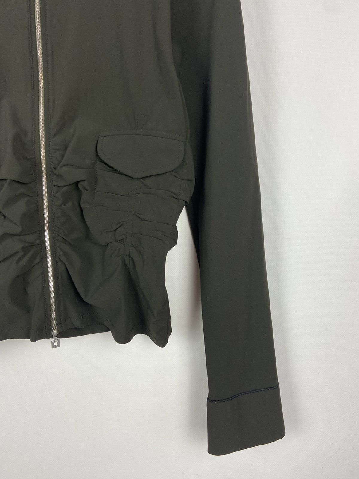 Designer × Marithe + Francois Girbaud Marithe Francois Girbaund Avant-Garde Khaki Zip Jacket Size M / US 6-8 / IT 42-44 - 7 Thumbnail