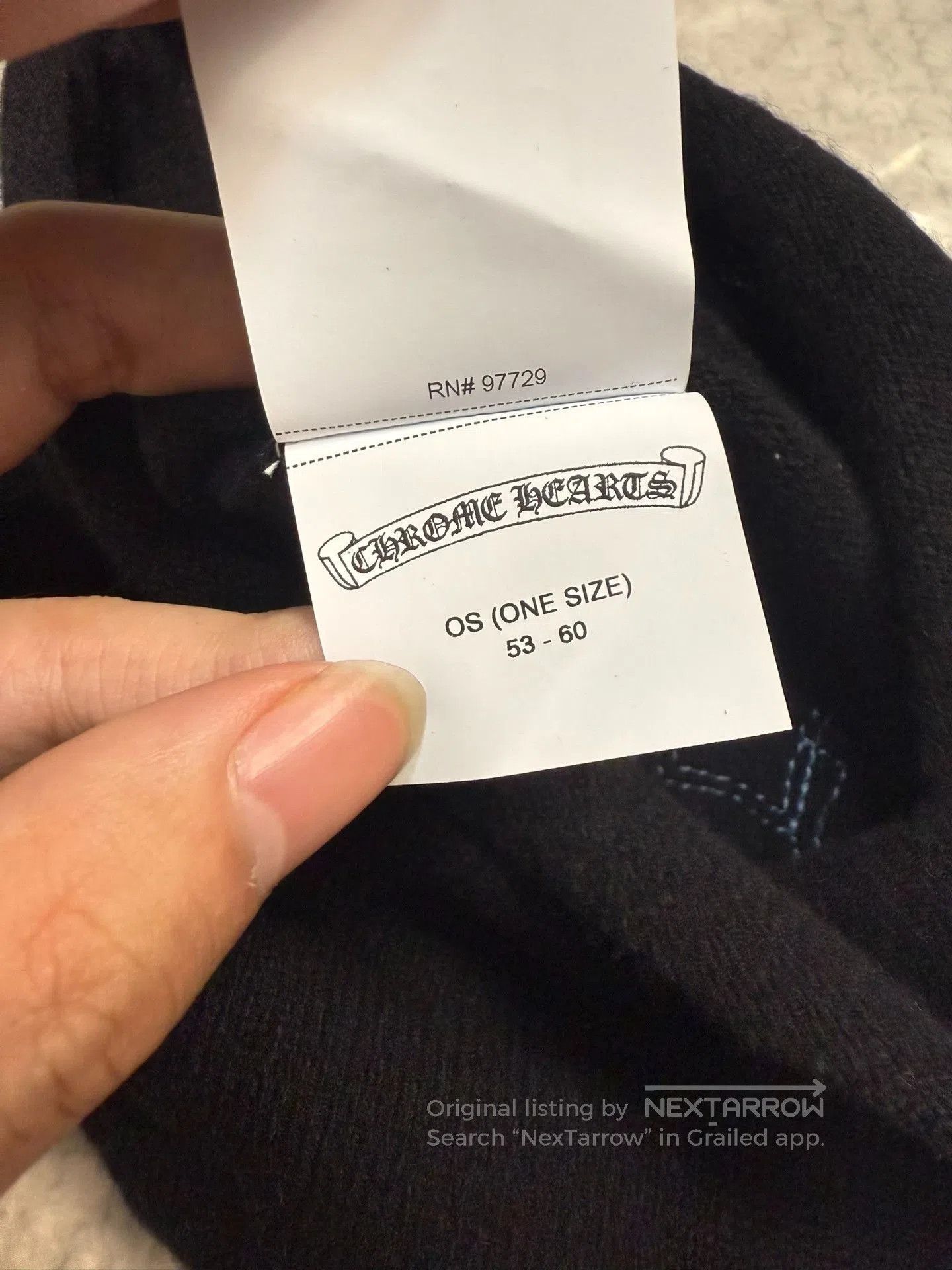 Chrome Hearts Chrome Hearts Blue Cross Cashmere Beanie. Size ONE SIZE - 4 Thumbnail