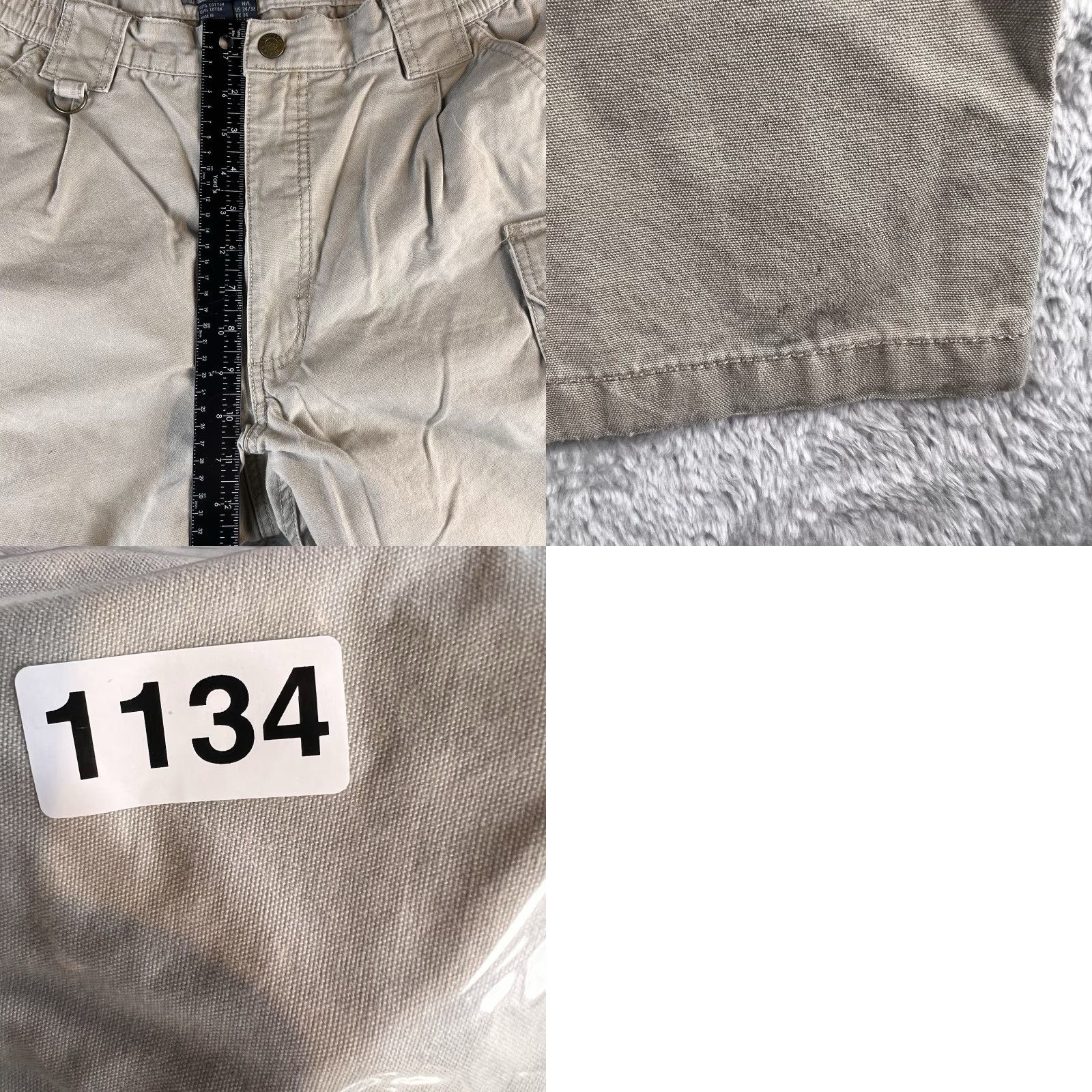 Vintage VINTAGE 5.11 Tactical Mens Regular Fit Canvas Cargo Pants 34x32 Khaki 74251 Size US 34 / EU 50 - 8 Thumbnail