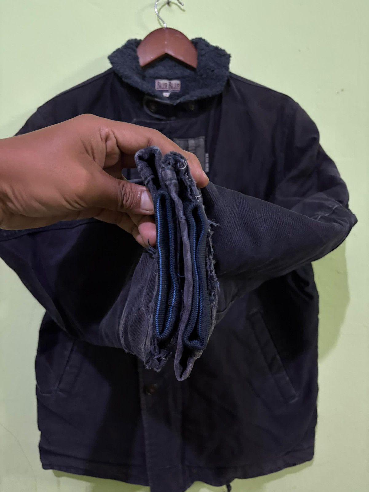 Blue Blue Japan × HOLLYWOOD RANCH MARKET VTG 90's Blue Blue Japan N1 Deck Jacket Military Fashion Size US L / EU 52-54 / 3 - 6 Thumbnail