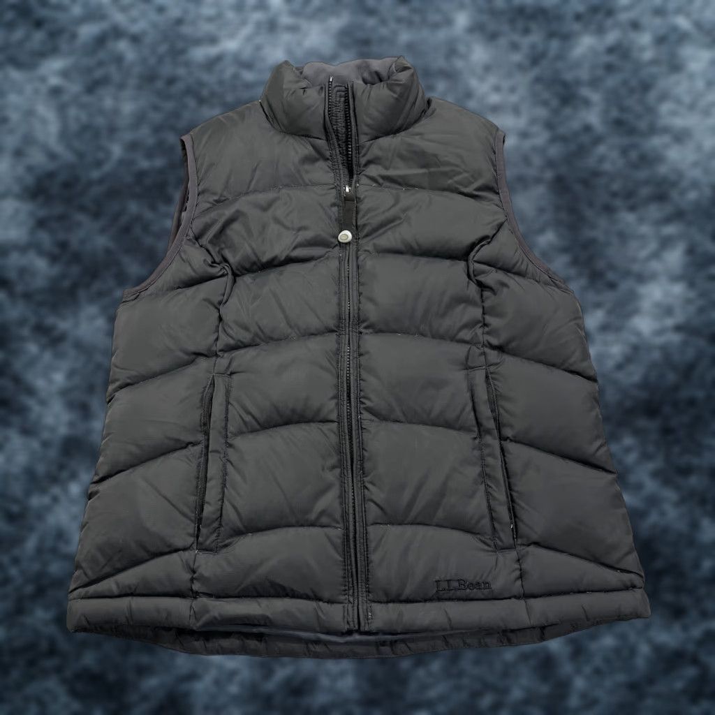Vintage L.L. Bean Vest Womens Small Black Quilted Goose Down Puffer Zip Insulated Warm Size S / US 4 / IT 40 - 1 Thumbnail