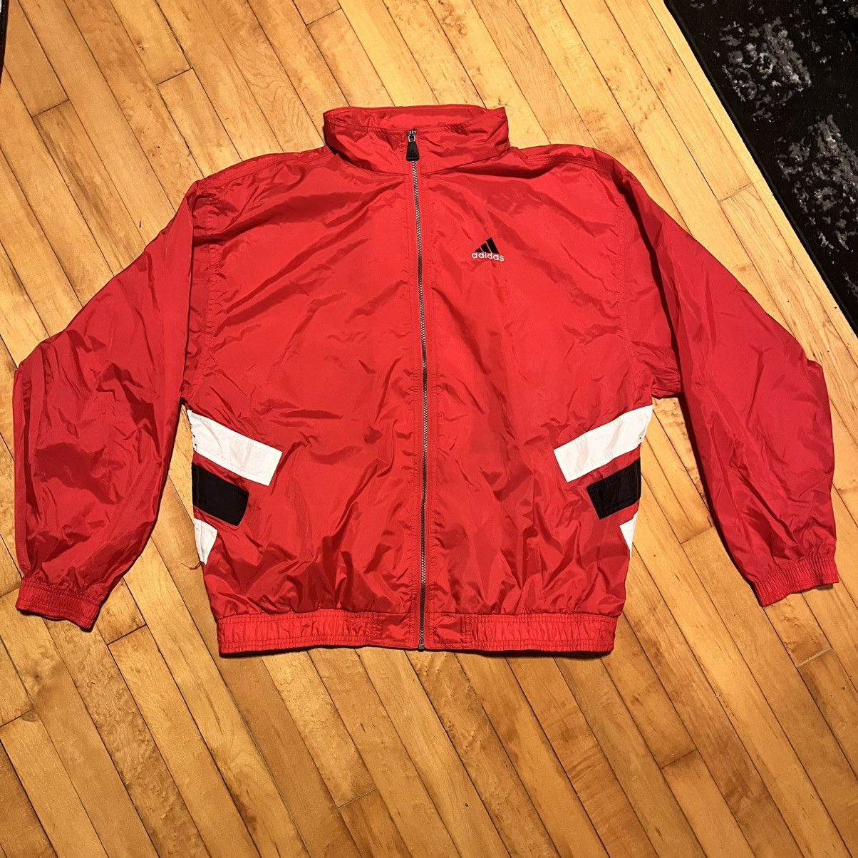 Adidas 90s Vintage adidas windbreaker rain jacket Size US XL / EU 56 / 4 - 2 Thumbnail