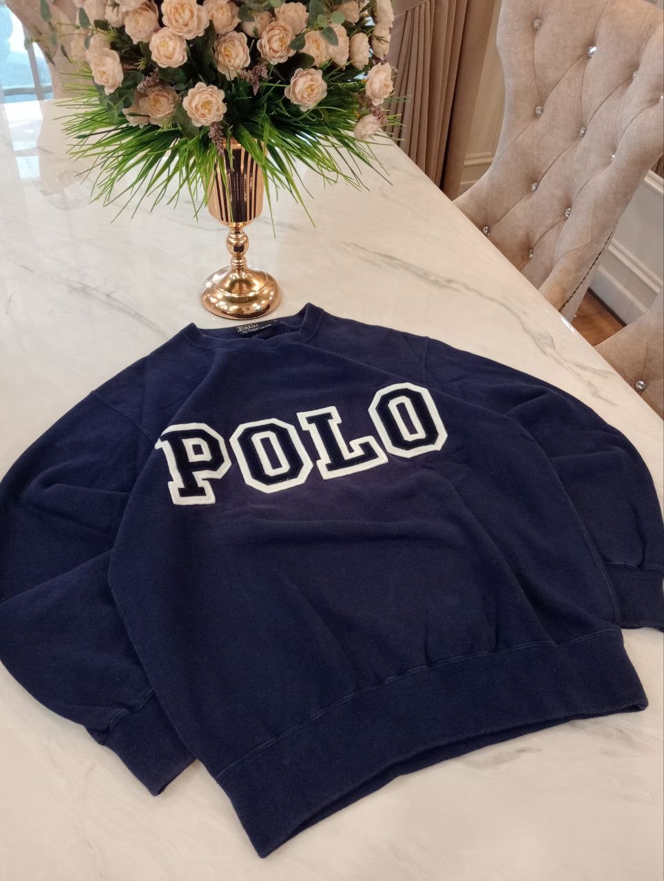 Polo Ralph Lauren VINTAGE POLO BY RALPH LAUREN BIG LOGO SPELLOUT SWEATSHIRT Size US M / EU 48-50 / 2 - 3 Thumbnail