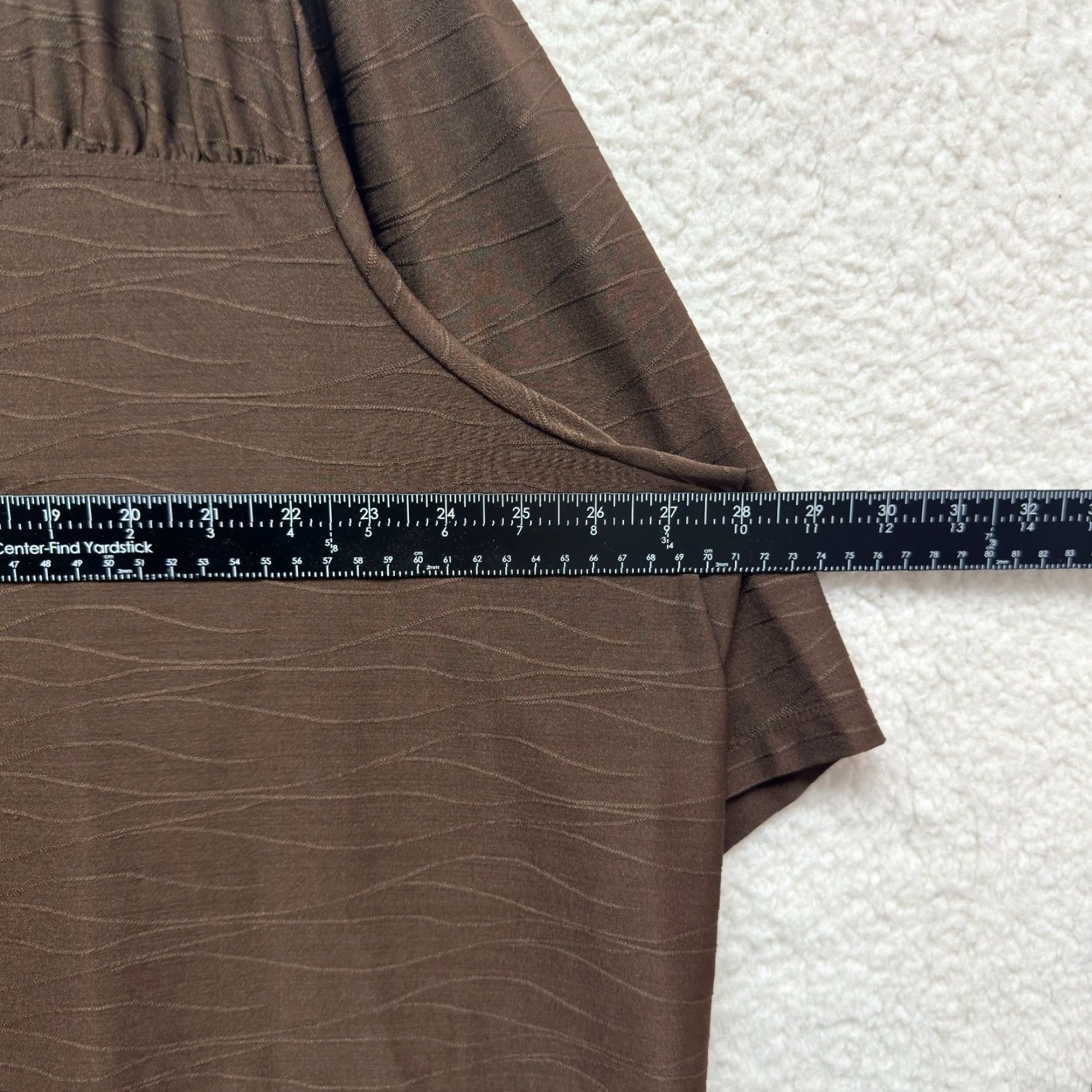Avenue VINTAGE Avenue Plus Size Slinky Stretch Top 30W 32 Brown Boho Grunge Shirt Womens Size 4XL / US 24-26 - 4 Thumbnail