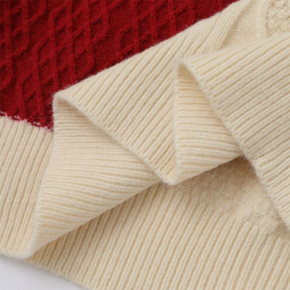 Vintage Men's asymmetrical plaid knitted stitching sweater y2k Size US M / EU 48-50 / 2 - 4 Thumbnail