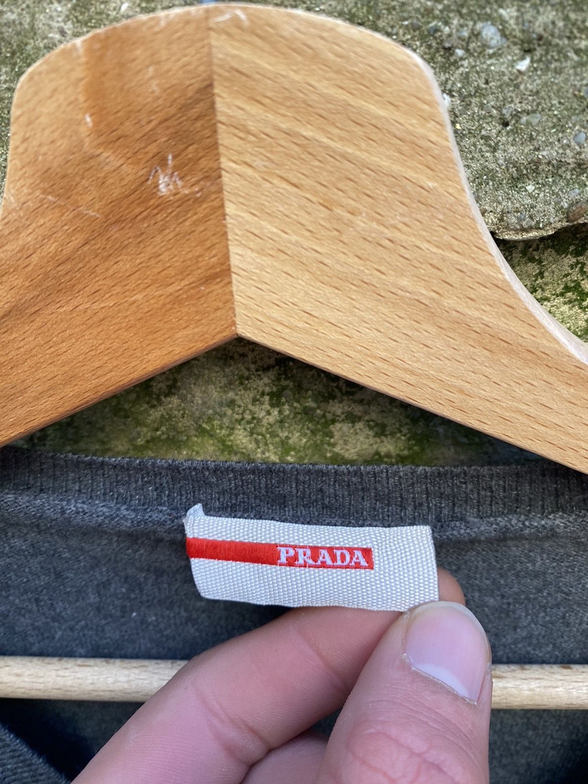 Prada × Vintage Vintage Prada Black Tab V Sweater Size US L / EU 52-54 / 3 - 2 Thumbnail
