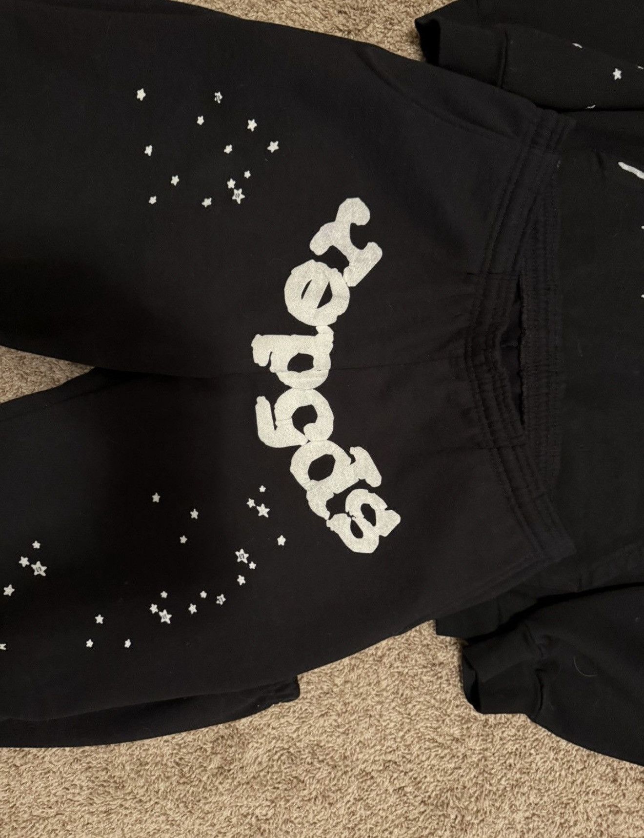 Sp5der Sp5der OG Web Black Sweatpants Size Large Size US 34 / EU 50 - 1 Thumbnail