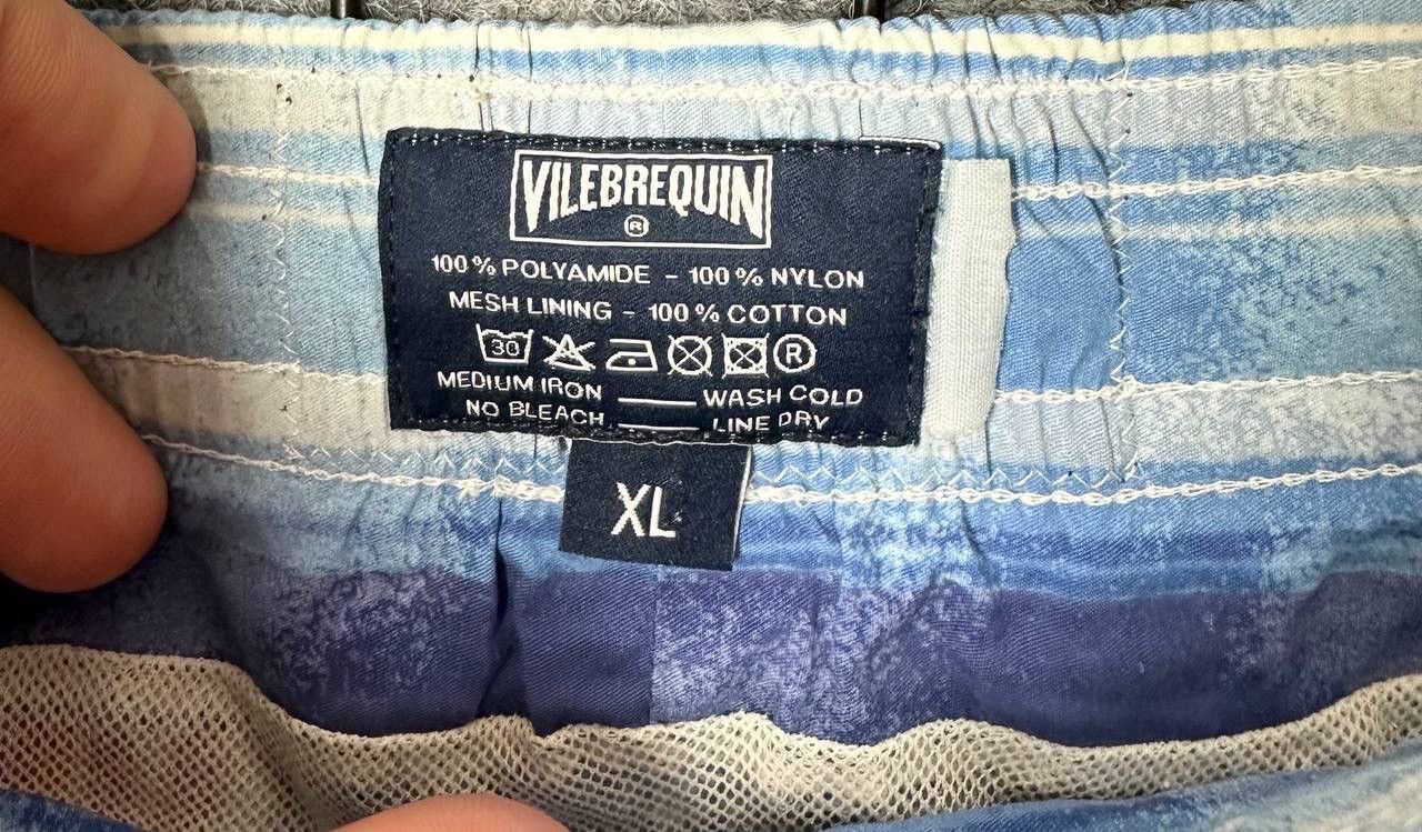 Vilebrequin × Vintage Vilebrequin shorts striped spray print size XLarge Size US 36 / EU 52 - 6 Thumbnail