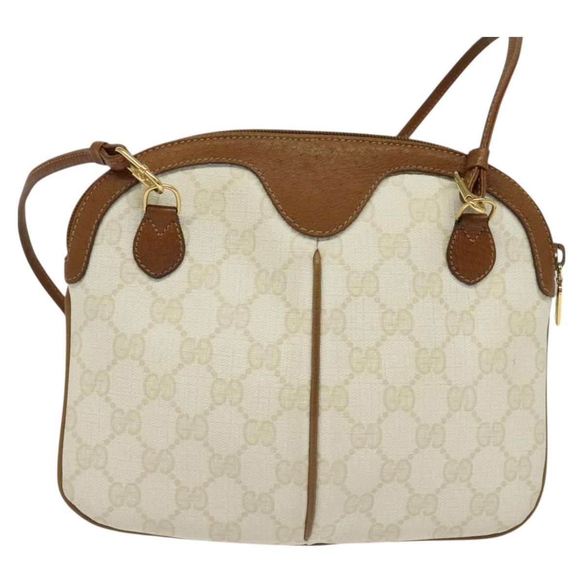 Gucci GUCCI GG Supreme Shoulder Bag Pvc White Gold 904 02 047 Size ONE SIZE - 3 Thumbnail