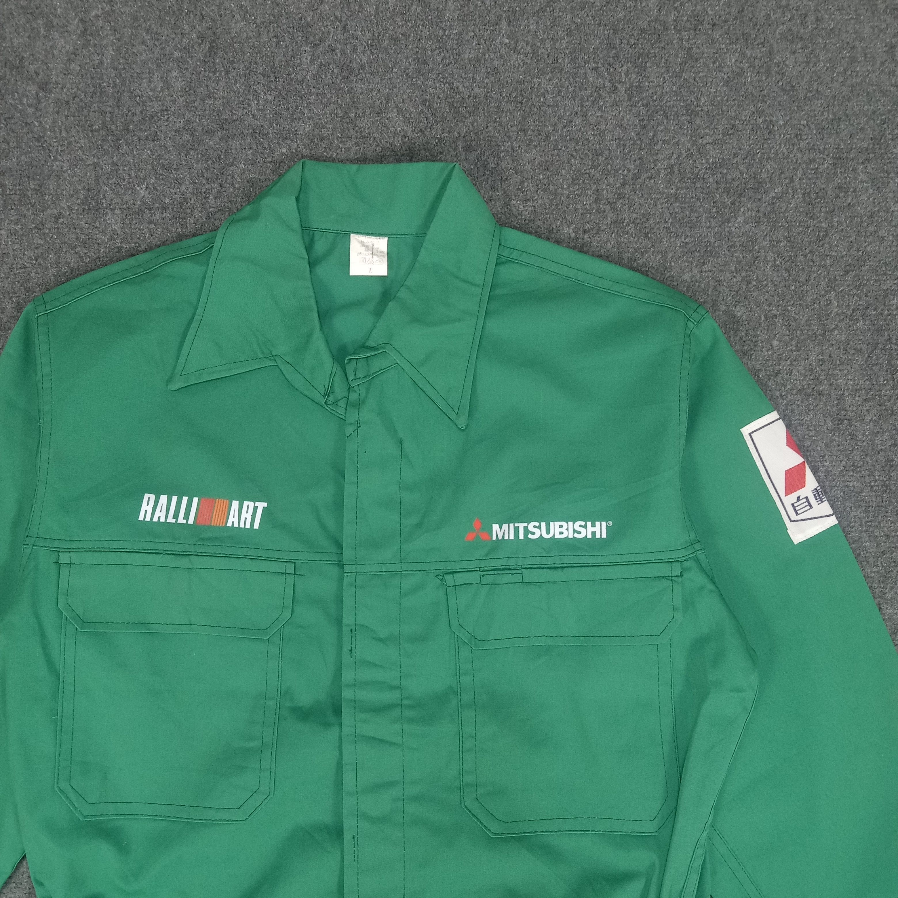 Japanese Brand × Vintage Mitsubishi Motor Ralli Art Japanese Coverall Jacket Size US M / EU 48-50 / 2 - 5 Thumbnail