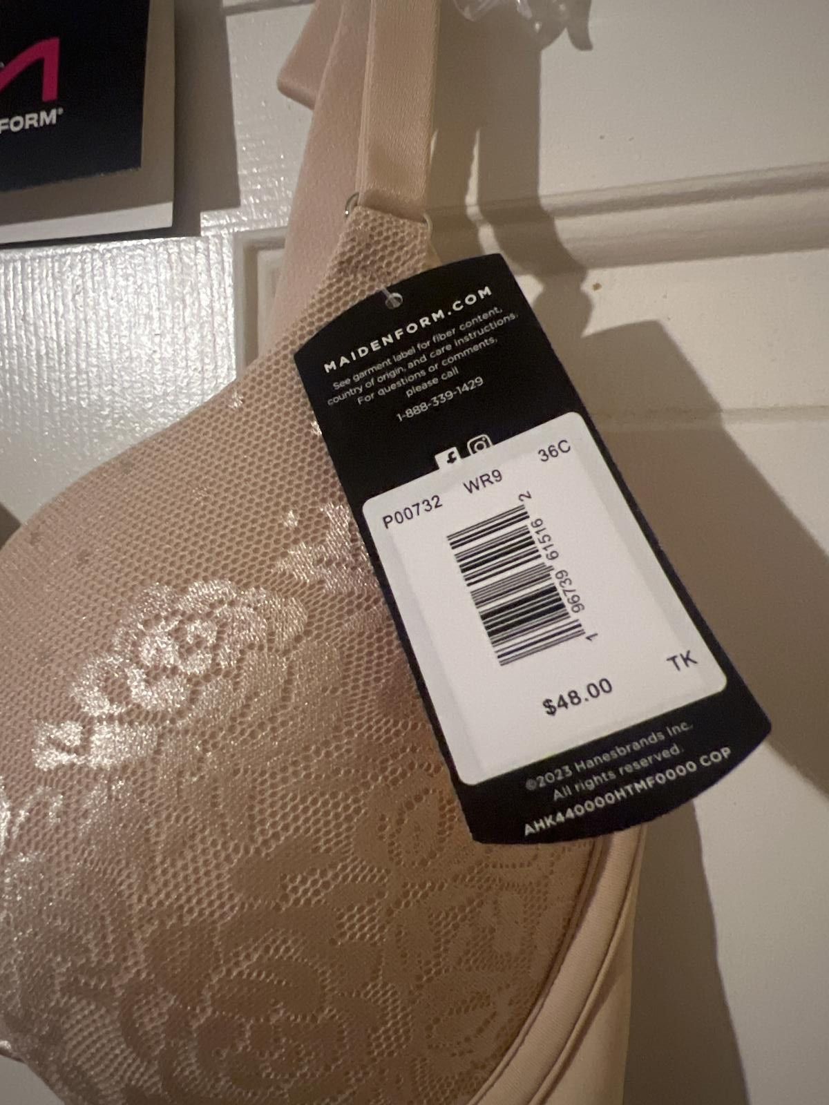 Other Maidenform Pushup Underwire Bra Size 36C Beige Size ONE SIZE - 3 Thumbnail