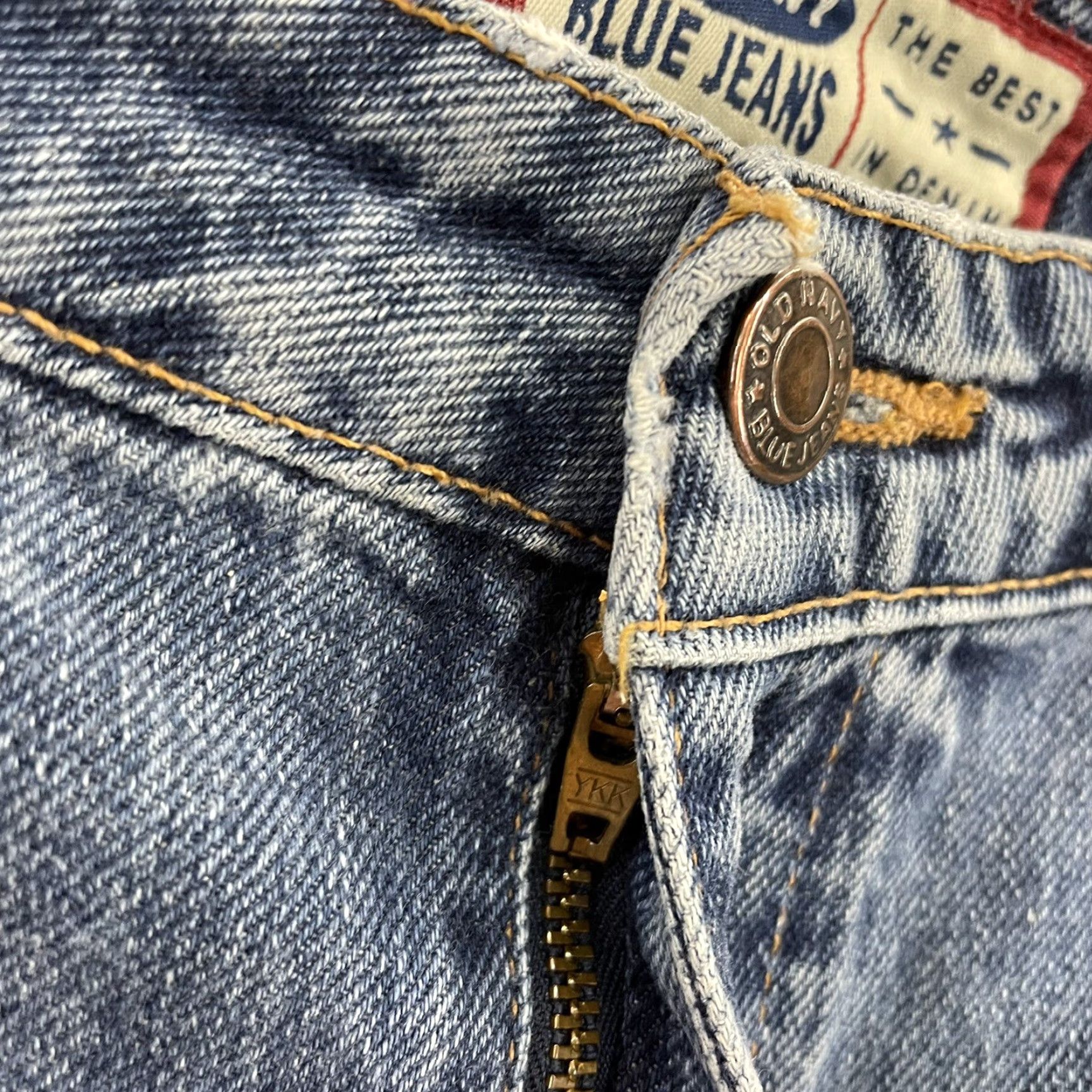 Old Navy Y2K Vintage Old Navy Jeans 12 Denim Blue Low Rise Bootcut Flare Pocketless Jeans Womens 12 30 Regular Inseam 32 Size 34" / US 12 / IT 48 - 5 Thumbnail