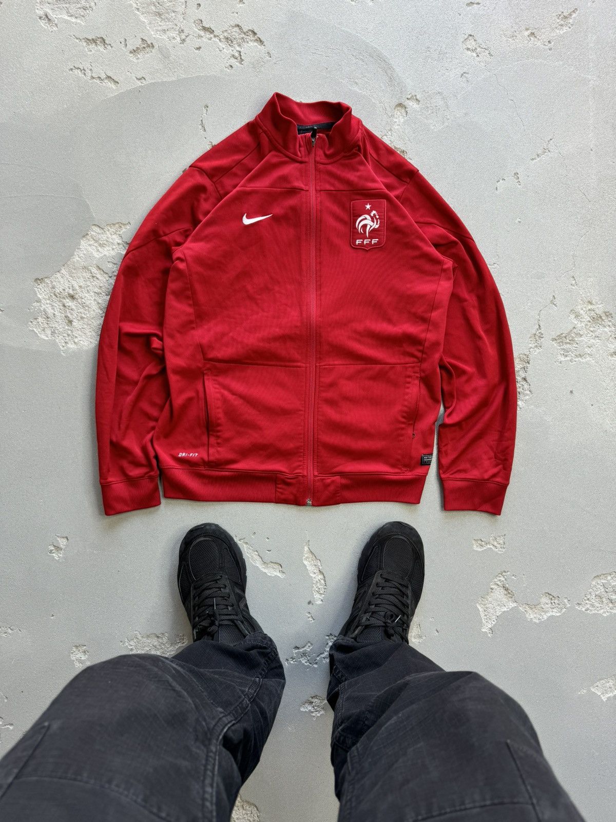 Nike × Vintage FRANCE Training Tracksuit XS Jacket Top Soccer Size US XS / EU 42 / 0 - 1 Thumbnail