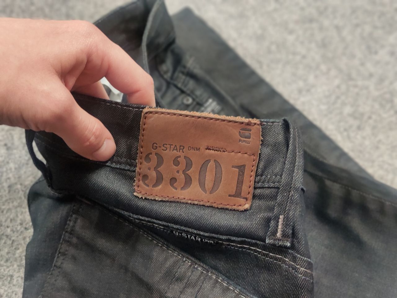G-Star G Star Raw Elect Waxed Denim Low rise Jeans Y2K Style LGB Size 29" - 14 Thumbnail