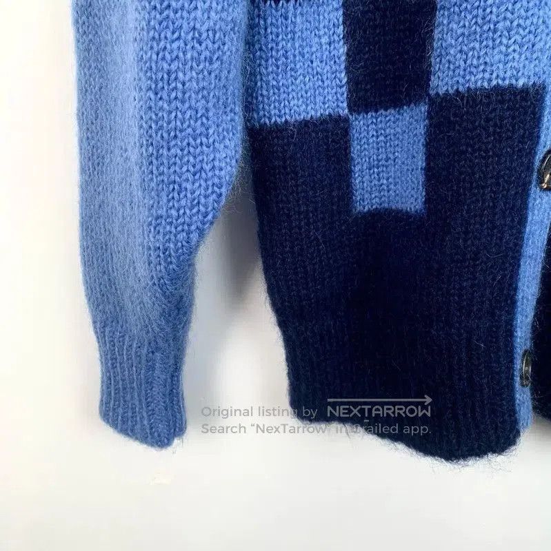 Miu Miu Miu Miu Blue Wool Sweater with Floral Print . Size XS / US 0-2 / IT 36-38 - 4 Thumbnail