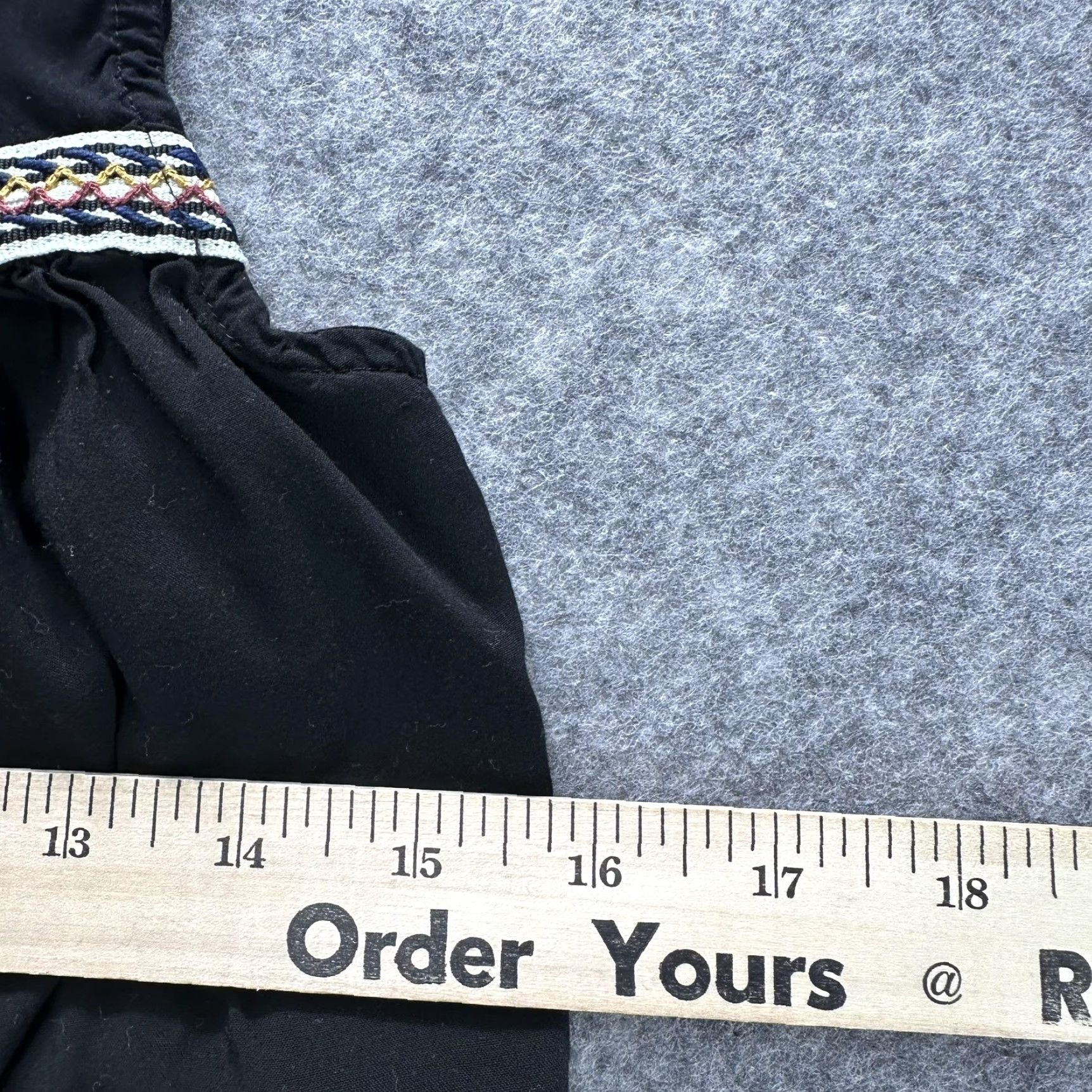 Vintage VINTAGE DR2 Shirt Womens Medium Black Embroidered Sleeveless V Neck Tunic Top Boho Size M / US 6-8 / IT 42-44 - 5 Thumbnail