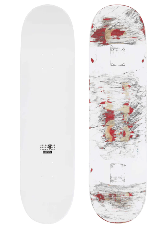 image of Mm6 Maison Margiela Skateboard - White, Men's