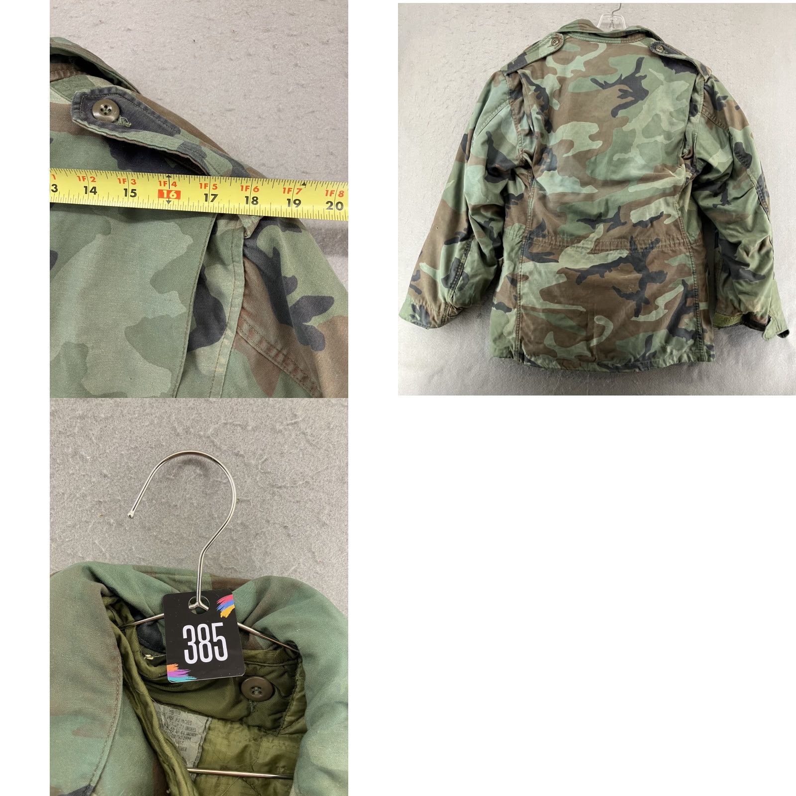 Vintage VTG Morgan America C022 of Tennesse Military Jacket - Canvas Nylon Lined 80s 90s Camouflage Green M Mens Size US M / EU 48-50 / 2 - 8 Thumbnail
