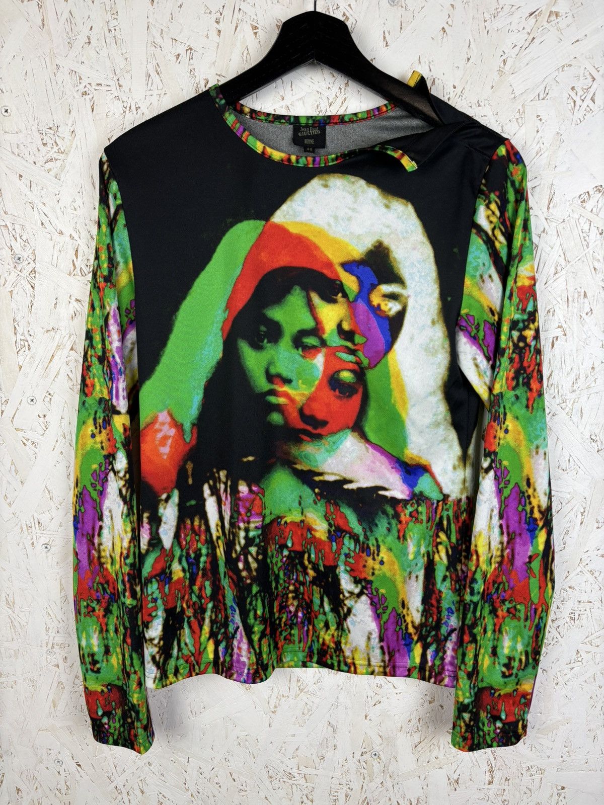 SS2000 Jean Paul Gaultier Psychedelic Acid Trip LS Top 48 M