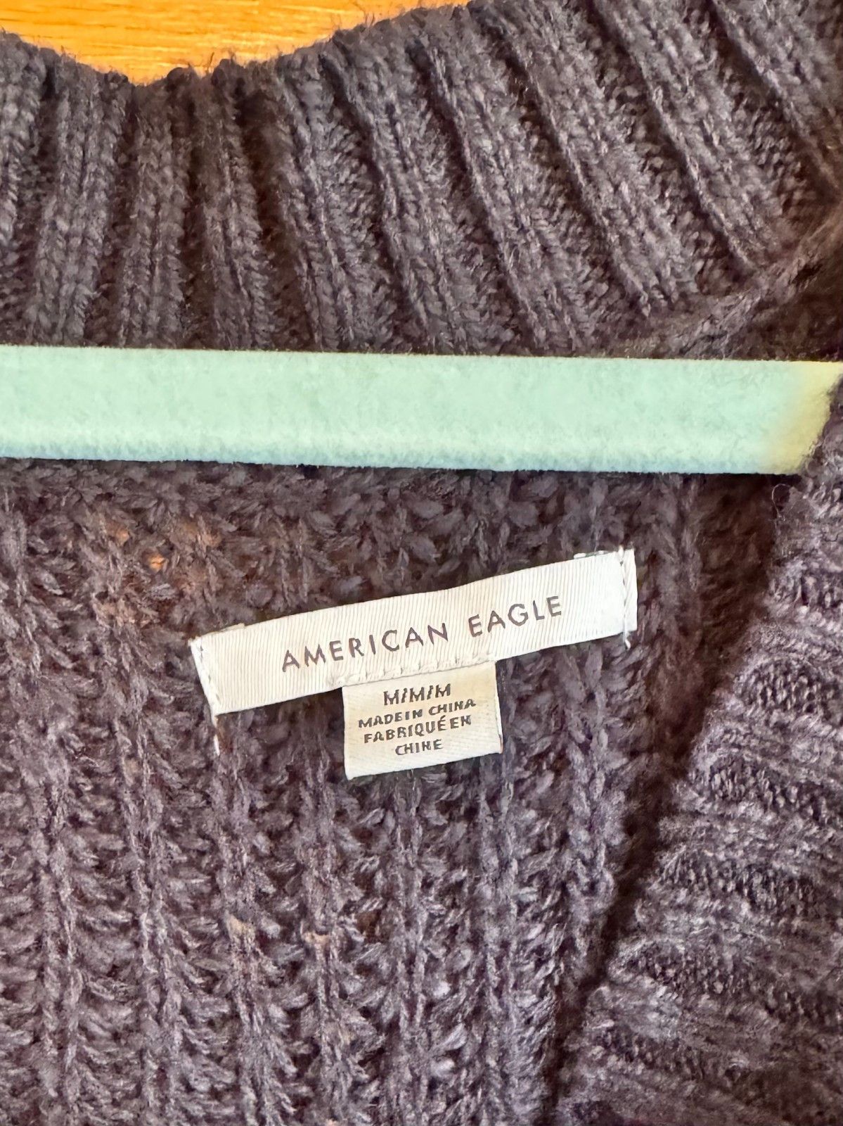 American Eagle Outfitters American Eagle Women's V-Neck Black Pullover Sweater Size M Size M / US 6-8 / IT 42-44 - 4 Thumbnail