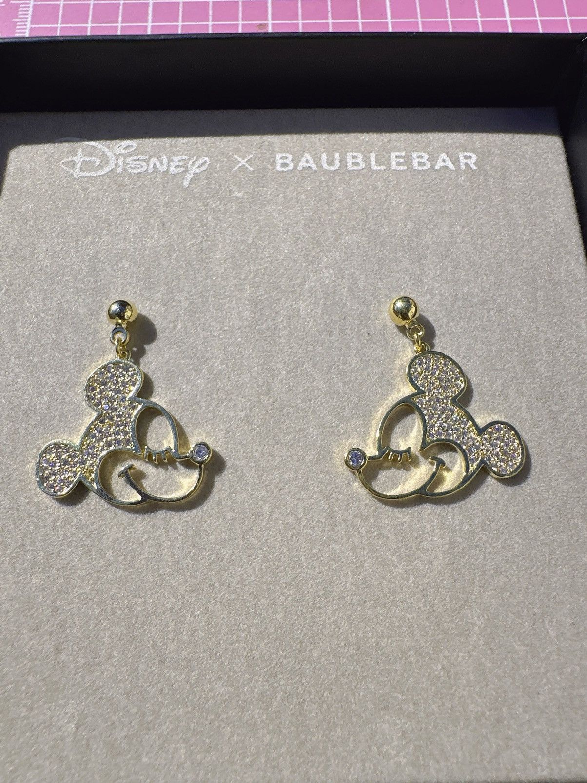 Disney Disney X BAUBLEBAR silver / gold tone diamonds paved Mickey Size ONE SIZE - 2 Thumbnail