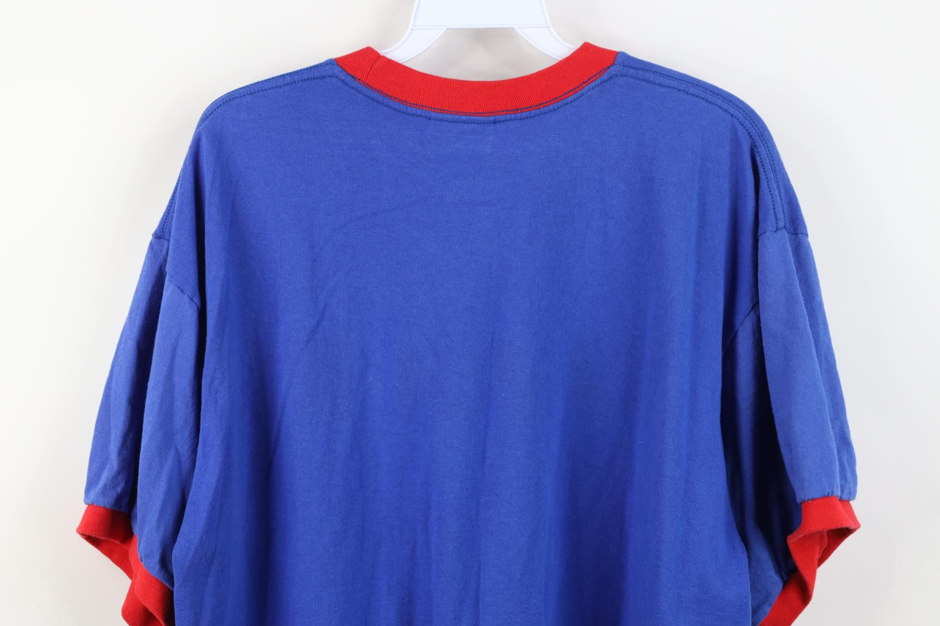 Nike Vintage Y2K Nike Center Swoosh Chicago Cubs Ringer T-Shirt Size US L / EU 52-54 / 3 - 13 Thumbnail