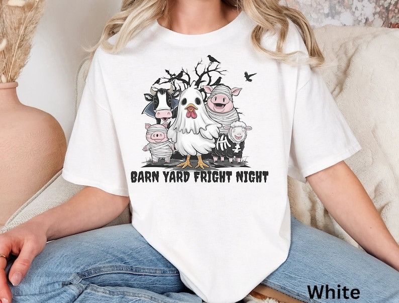 Designer Halloween Farm Animal Shirt Size L / US 10 / IT 46 - 1 Thumbnail