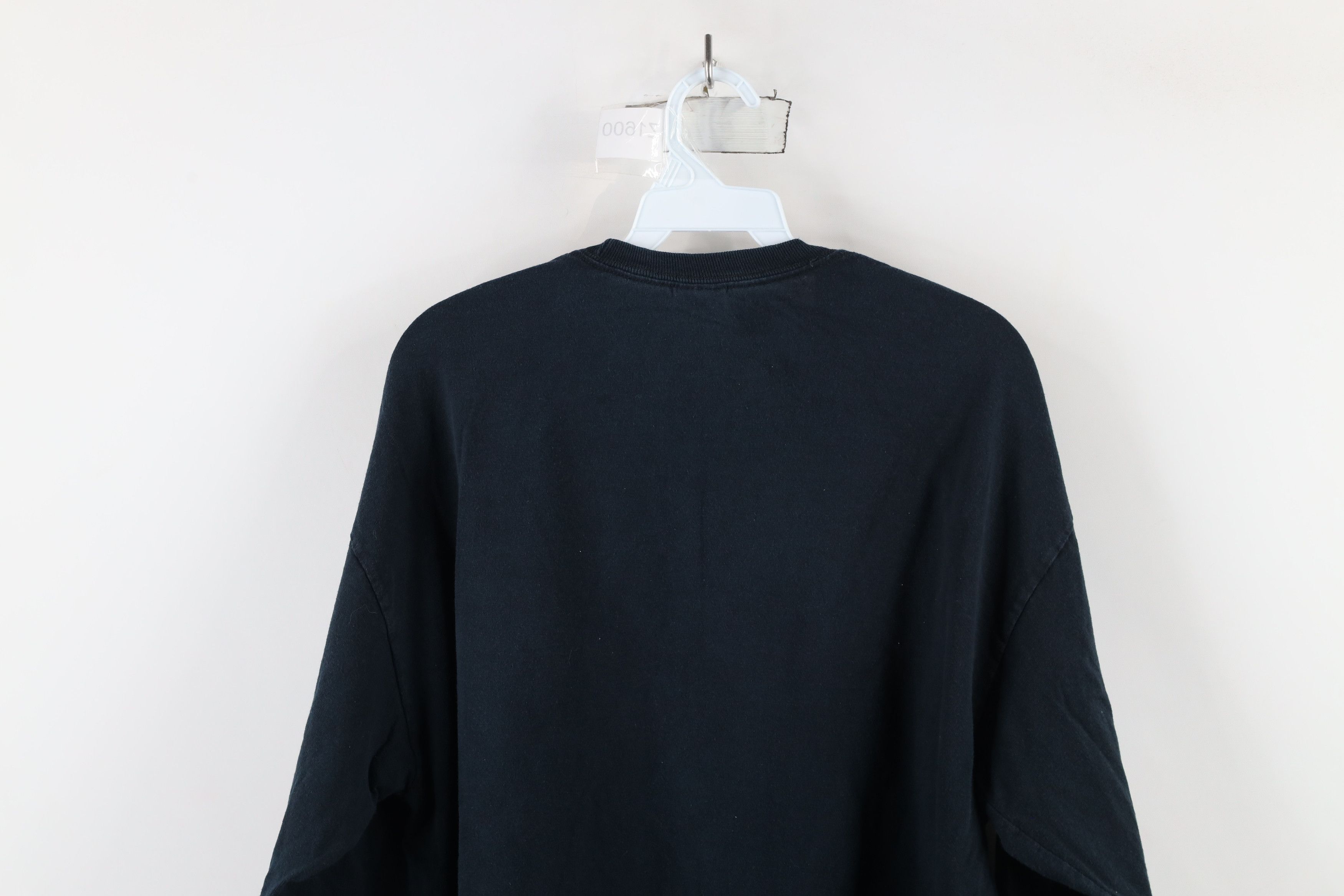 Vintage Vintage 90s Streetwear Cotton Long Sleeve T-Shirt Black Size US XL / EU 56 / 4 - 10 Thumbnail
