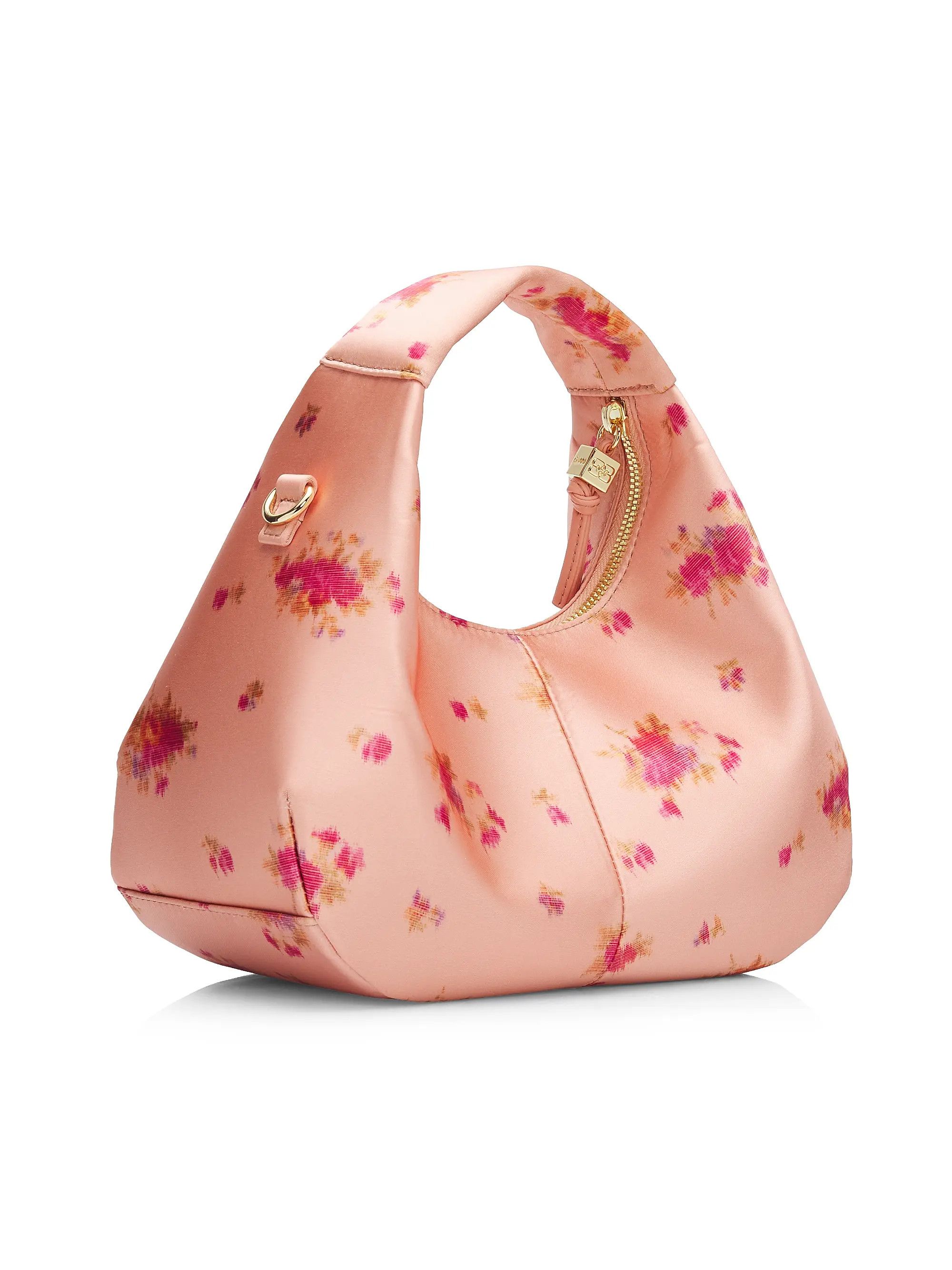 Ganni os11x0526 Size: OS / Mini Floral Satin Hobo Bag Multicolor Size ONE SIZE - 3 Thumbnail