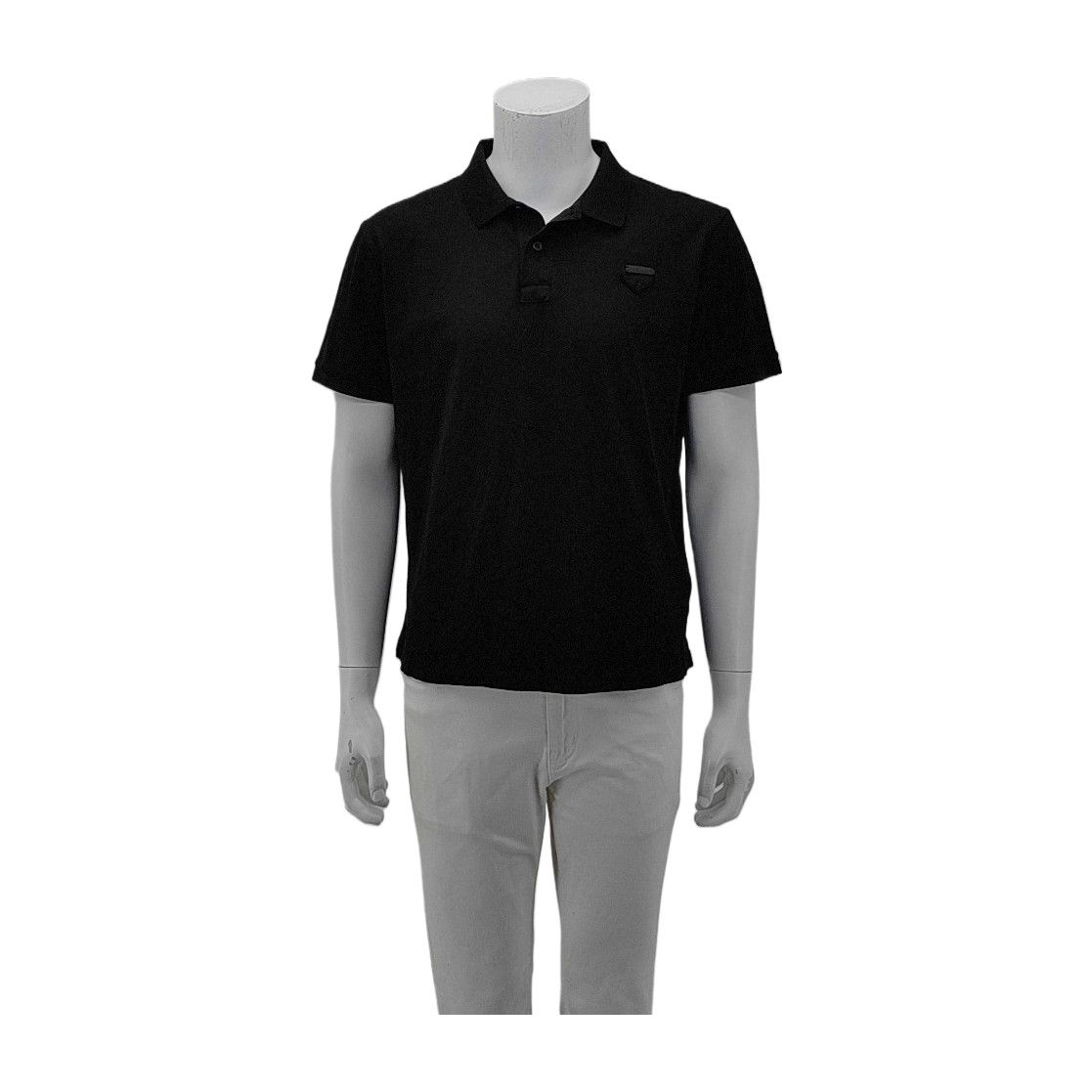 Prada Prada Black Cotton Polo Shirt L Size US L / EU 52-54 / 3 - 1 Thumbnail