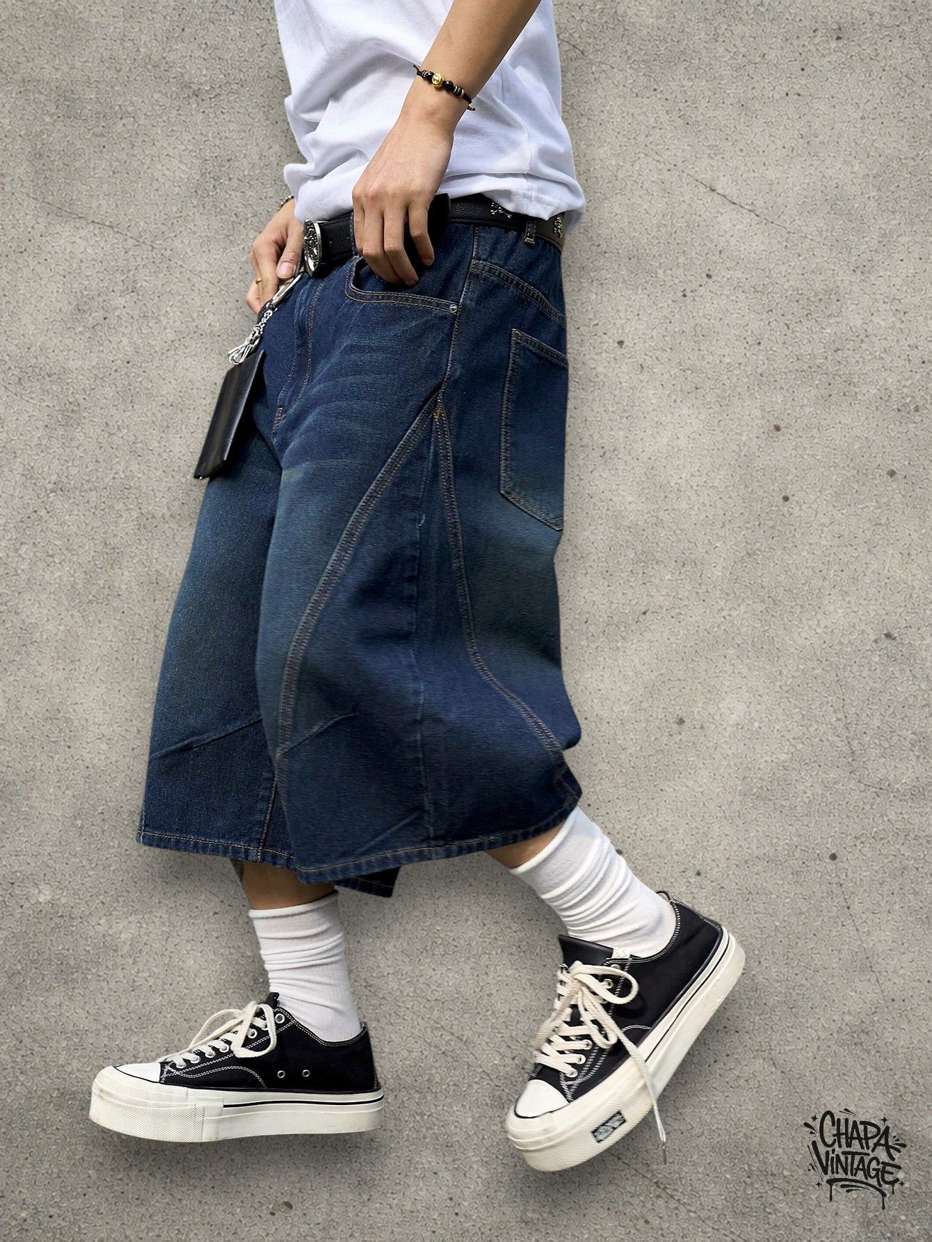 Vintage Dark jeans jorts Size US 32 / EU 48 - 3 Thumbnail