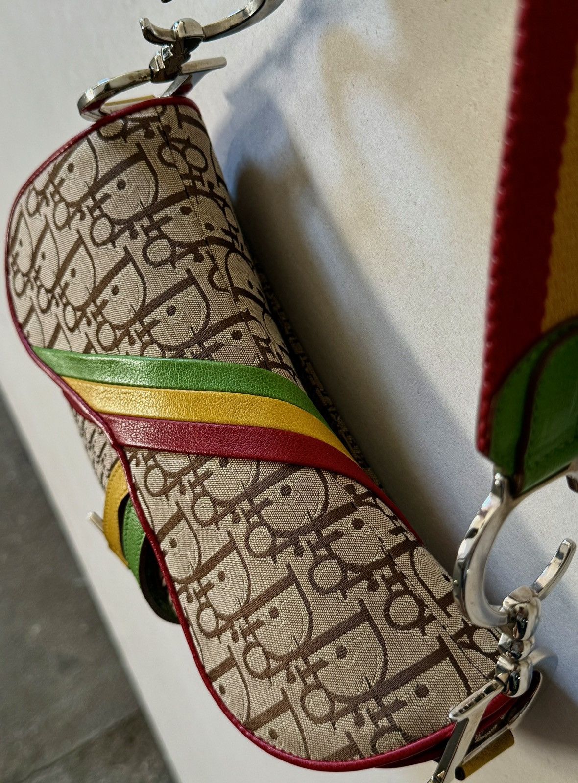 Dior Rare Dior - John Galliano - 2004 - Rasta Saddle Bag Size ONE SIZE - 5 Thumbnail