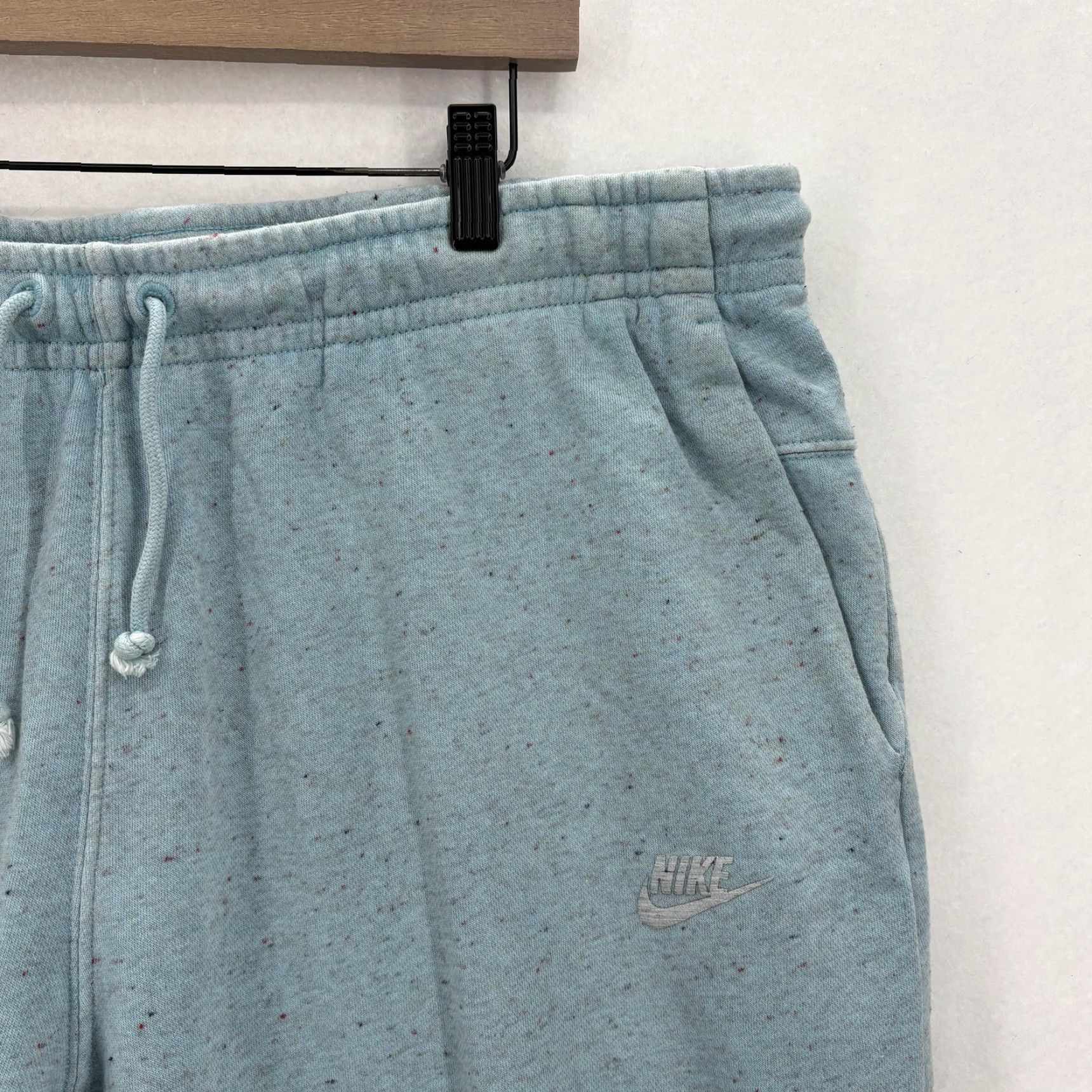 Nike Nike Pants Mens 2XL Blue Fleece Joggers Sweatpants Flecked Athletic Lounge Gym Size US 39 - 3 Thumbnail