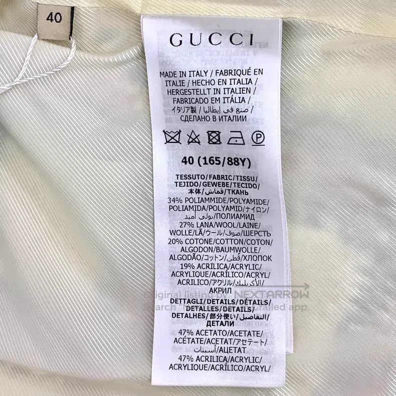 Gucci Gucci Color-matched plaid round-neck single-breasted long- Size S / US 4 / IT 40 - 6 Thumbnail
