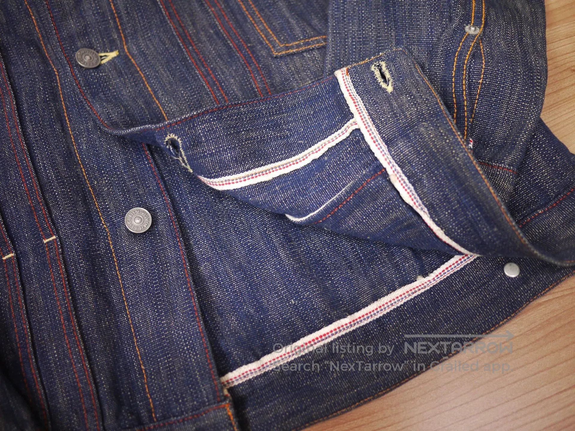 Visvim Blue Denim Jacket with Contrast Stitching - Size S. Size US S / EU 44-46 / 1 - 5 Thumbnail