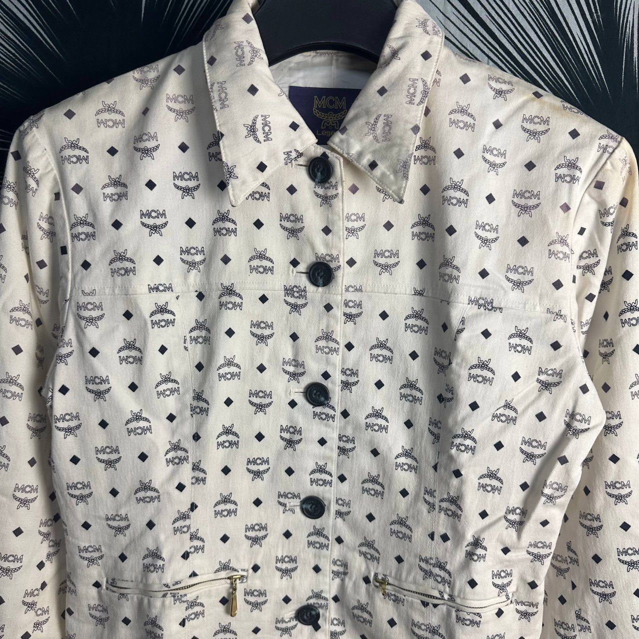 MCM Rare Vintage MCM Monogram Button Denim Work Jacket Size US M / EU 48-50 / 2 - 6 Thumbnail