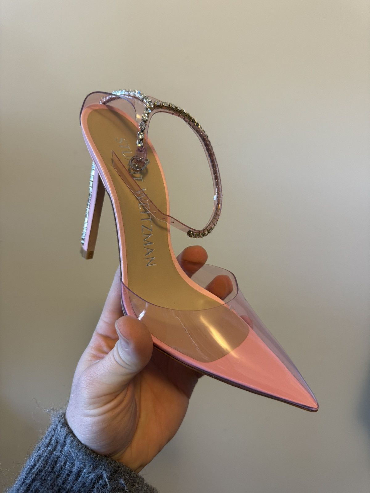 Stuart Weitzman Women's Stuart Glam 100 Strap Pumps