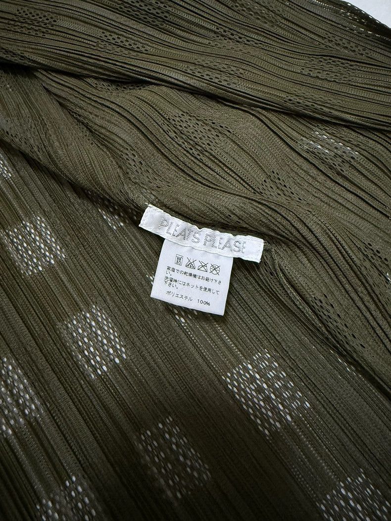 Issey Miyake issey miyake size:3 Olive green pleated hollowed-out cardi Size XXS / US 00 / IT 34 - 5 Thumbnail